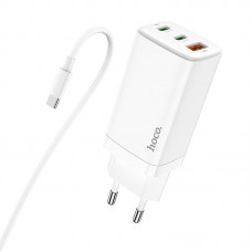 Зарядное устройство 3 порта Hoco N16 65w GaN wall charger