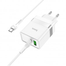 Зарядное устройство HOCO N21 Extension speed charger set 30w USB + Type-C кабель