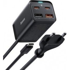 Зарядное устройство Baseus GaN 3 Pro 2xUSB 2xType-C 65W CCGP040101 черное