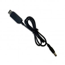 USB кабель с преобразователем напряжения с 5V на 12V 0.5А 5.5 на 2.1 мм DC для роутера