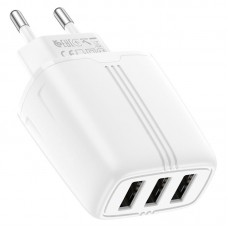 Зрядное устройство 3 выхода USB-A Hoco N15 Amazing