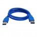 USB 3.0 кабель удлинитель папа - папа 30см для зарядки аудио колонок винчестеров карманов