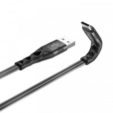 Кабель Type-C для быстрой зарядки HOCO U105  3A 1.2m черный