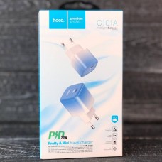 Комплект зарядное и кабель Hoco C101a 20w Pd + Кабель Type-C To Lightning