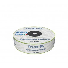 Капельная лента Presto-PS эмиттерная 3D Tube капельницы через 30 см, расход 2.7 л/ч, длина 500 м (3D-30-500)