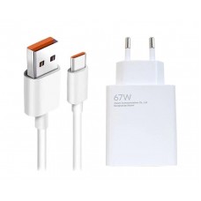 Зарядное устройство Xiaomi USB Wall Charger 67W White with USB-C Cable BHR6035EU
