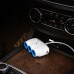 Адаптер тройник Hoco C1 3-in-1 car charger
