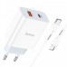 Зарядный комплект HOCO C97A 20W 1PD 1USB QC3.0 charger  + Type-C-to-iP Cable
