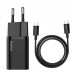 Набор зарядное и кабель Baseus 25W Type-C Super Si Quick Charger Set (TZCCSUP-L01) черный
