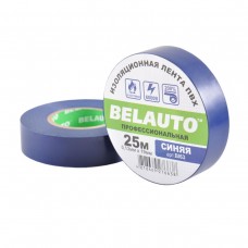 Лента изоляционная ПВХ Belauto 25м, 0.13x19мм, синяя, проф., огнеупорная