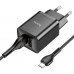 Комплект зарядное Hoco N25 Maker (2 USB) + Кабель MicroUSB черные 6931474782113