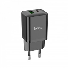 Зарядный адаптер Hoco N28 Founder 20W (Type-C + USB) черный