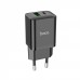 Зарядный адаптер Hoco N28 Founder 20W (Type-C + USB) черный