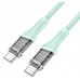 Кабель Hoco U111 Transparent Discovery 60W Type-C to Type-C (1.2m)