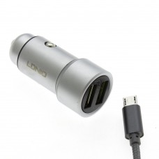 Автомобильное зарядное устройство LDNIO C302 3.6A 2USB / micro-USB