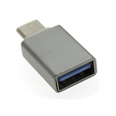 Адаптер OTG USB-A female - type-C male (переходник мама - папа)