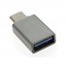 Адаптер OTG USB-A female - type-C male (переходник мама - папа)