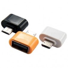 Адаптер OTG USB - micro-USB переходник мама папа короткий