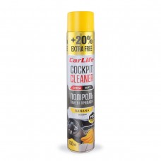 Полироль для панели приборов CarLife Cockpit Cleaner EXTRA MAT Банан, 750мл