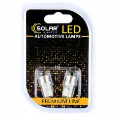 LED автолампа Solar 12V T10 W2.1x9.5d 1SMD white, 2шт