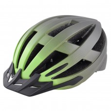 Велосипедный шлем Grey's М черно-зеленый матовый