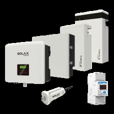 Комплект Solax 2.3: Однофазный гибридный инвертор на 7,5 кВт, с АКБ на 11,6 кВт*ч