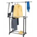 Двойная телескопическая вешалка стойка для одежды напольная Double Pole