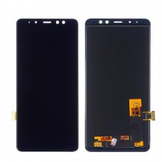 Дисплей для Samsung A730 Galaxy A8 Plus (2018) с чёрным тачскрином, с регулируемой подсветкой