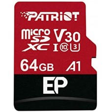 Карта памяти microSDXC 64GB UHS-I U3 Patriot EP A1