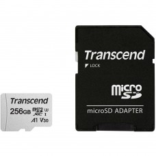 Карта памяти Transcend microSDXC 256GB UHS-I U3 300S + SD адаптер (TS256GUSD300S-A)