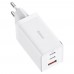 Зарядное устройство 65W 3 порта Baseus Gan 5 Pro CCGP120202 блок питания белый