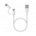 Кабель Mi 2-в-1 microUSB + type-c 1 метр белый - SJV4082TY