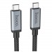 Кабель USB3.2 2 метра HOCO US06  20Gbps 100W HD high speed data cable черный