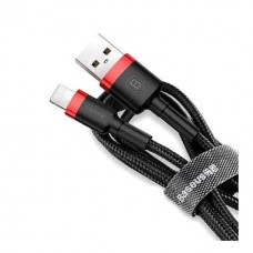 Кабель USB - Lightning Baseus Cafule Cable 2m CALKLF-C19 черно-красный