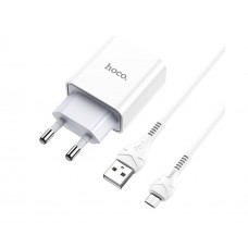 Набор зарядное и кабель micro-USB - Hoco c81a Asombroso 6931474727954 белый