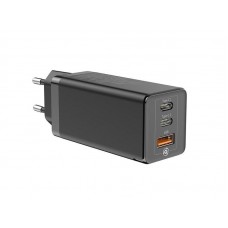 Зарядное устройство 65w Baseus GaN 2C+U (BS-E915 / CCGAN-B01)