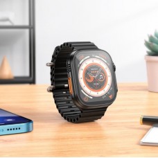 Умные часы HOCO Y12 Ultra Smart Sports Watch (call version) с функцией звонка черные