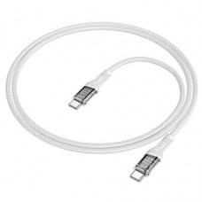 Кабель Type-C - Type-C Hoco U111 Transparent Discovery 60W 1.2m серый