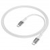 Кабель Type-C - Type-C Hoco U111 Transparent Discovery 60W 1.2m серый