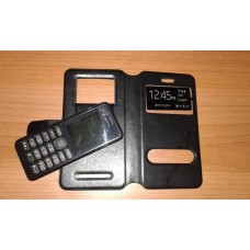 Черный чехол Motorola Moto G книжка с силиконовым креплением