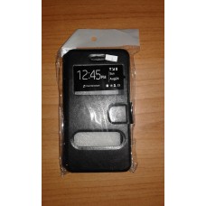 Чехол книга Nokia 630 черная с мягким держателем