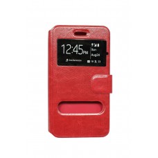 Чехол книжка Bravis Omega красный, белый, черный