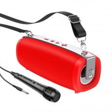 Ббеспроводная колонка с микрофоном HOCO BS55 Gallant outdoor TWS BT speaker красная