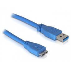 Кабель USB - USB Micro B 0.8 м Atcom 12825 голубой