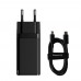 Зарядное устройство Baseus 65W GaN2 Pro (CCGAN2P-B01) + кабель 100W USB Type C черные