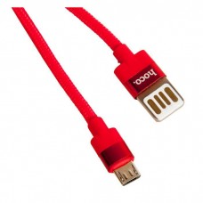 Кабель USB на micro-USB Hoco U55 Outstanding двусторонний 120 см красный