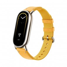 Сменный ремешок для Xiaomi Band 8 браслет нейлоновый золотистый (жёлтый)