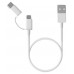 Кабель ZMI AL501 2-в-1 USB to Micro и Type-C белый