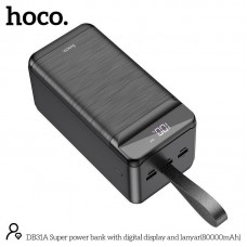 Внешний аккумулятор HOCO DB31A Super 80000 mAh с портом Lightning черный