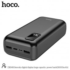 Внешний аккумулятор HOCO Serenity digital display large capacity  power bank DB34B 30000mAh черный